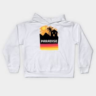 Paradise on earth Kids Hoodie